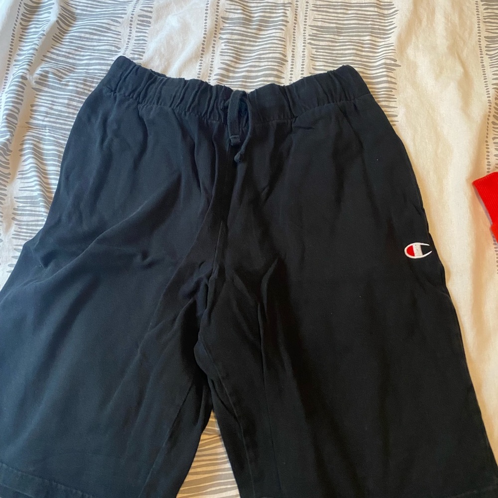 blue champion shorts